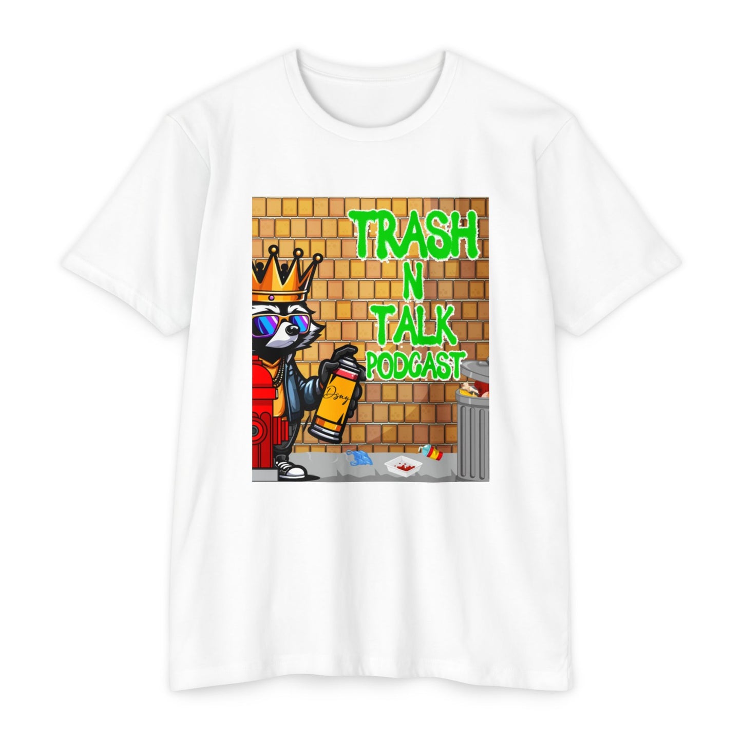 Trash Talk Podcast Unisex Tee, Hipster Vibe Shirt, Casual Wear, Unique Gift, Trendy Streetwear, Podcast Merchandise