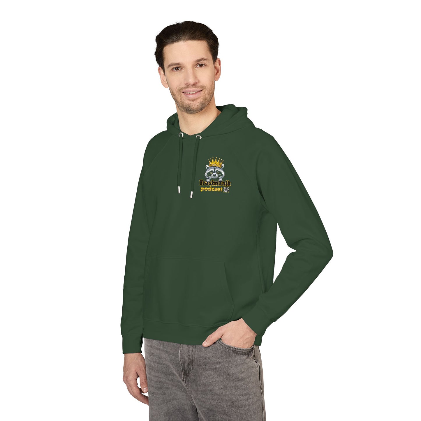 Eco-Friendly Embroidered Hoodie for Unisex, Casual Wear, Gifts for Him/Her, Sustainable Fashion, Earth Day