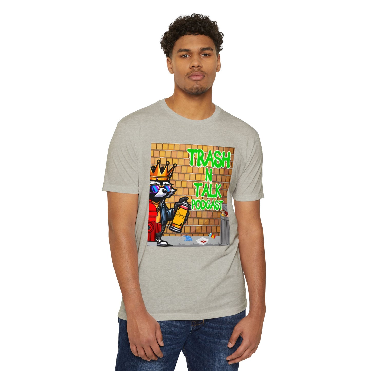 Trash Talk Podcast Unisex Tee, Hipster Vibe Shirt, Casual Wear, Unique Gift, Trendy Streetwear, Podcast Merchandise