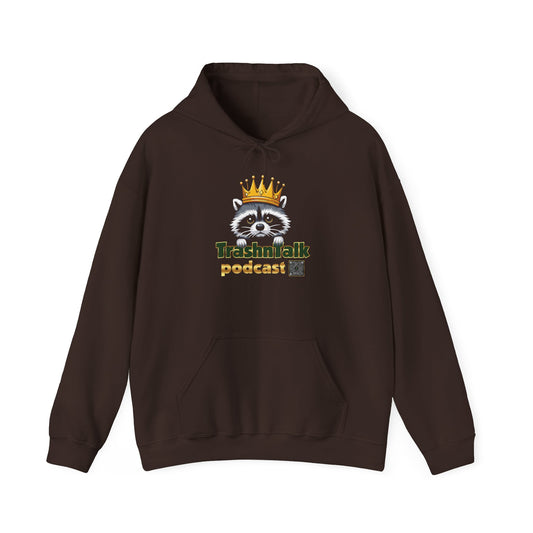 TrashnTalk Podcast Raccoon Hoodie, Cozy Sweatshirt, Gift for Podcast Lovers, Unisex Hooded Sweatshirt, Fun Merchandise