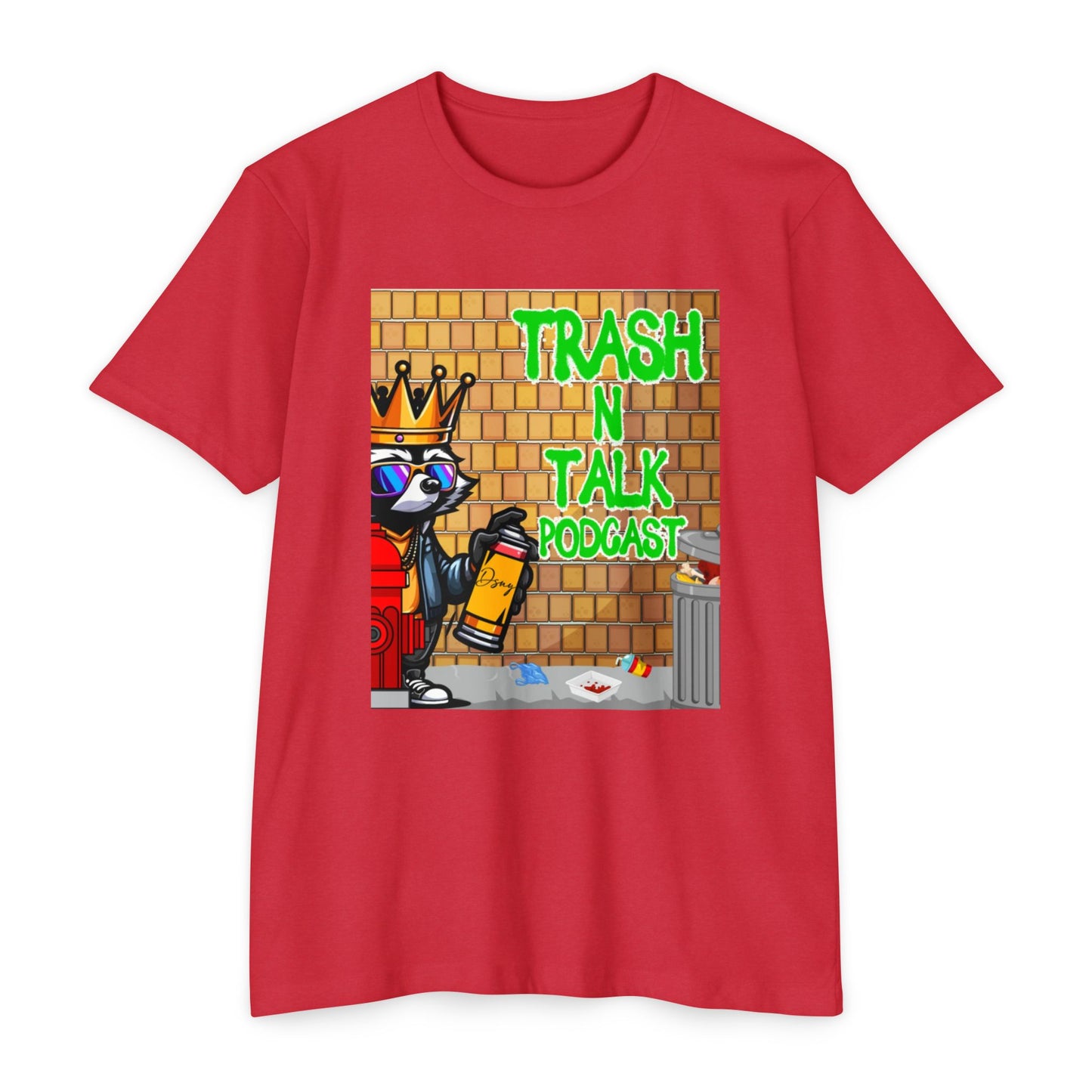 Trash Talk Podcast Unisex Tee, Hipster Vibe Shirt, Casual Wear, Unique Gift, Trendy Streetwear, Podcast Merchandise