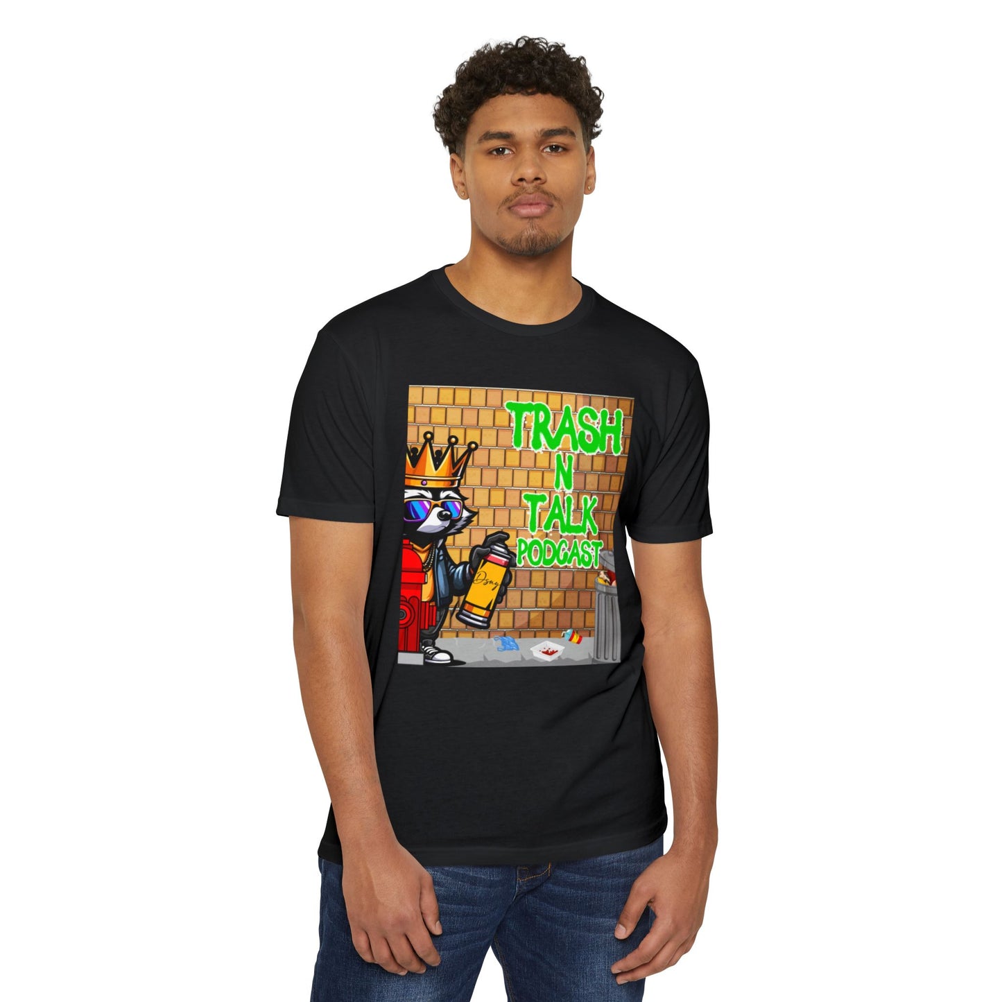 Trash Talk Podcast Unisex Tee, Hipster Vibe Shirt, Casual Wear, Unique Gift, Trendy Streetwear, Podcast Merchandise